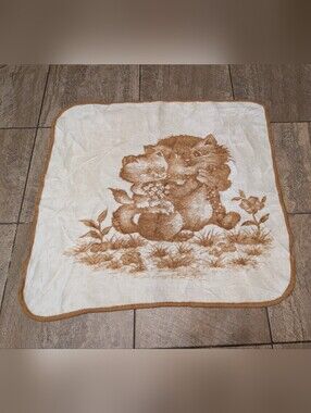 Vintage San Marcos Baby kitty Blanket